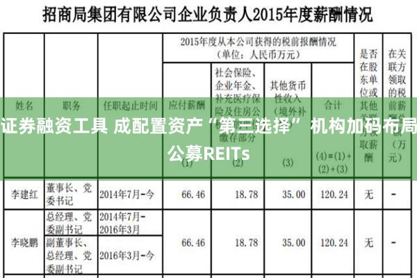 证券融资工具 成配置资产“第三选择” 机构加码布局公募REITs