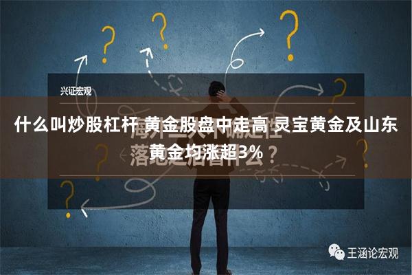 什么叫炒股杠杆 黄金股盘中走高 灵宝黄金及山东黄金均涨超3%