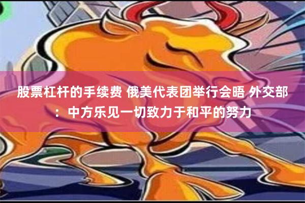 股票杠杆的手续费 俄美代表团举行会晤 外交部：中方乐见一切致力于和平的努力